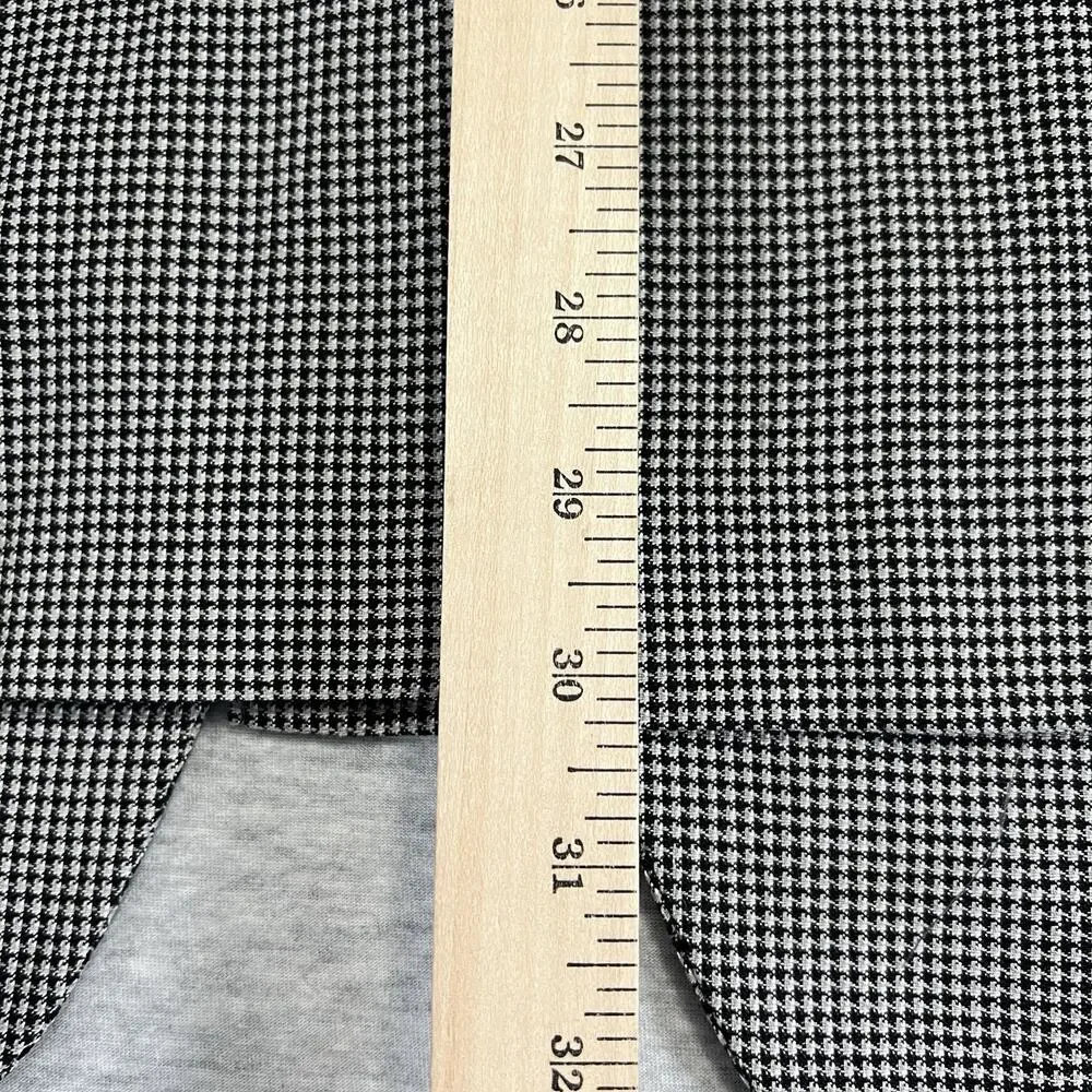 Vintage Hart Schaffner‎ Marx Houndstooth Sport Jacket Blazer Mens 42R USA Black